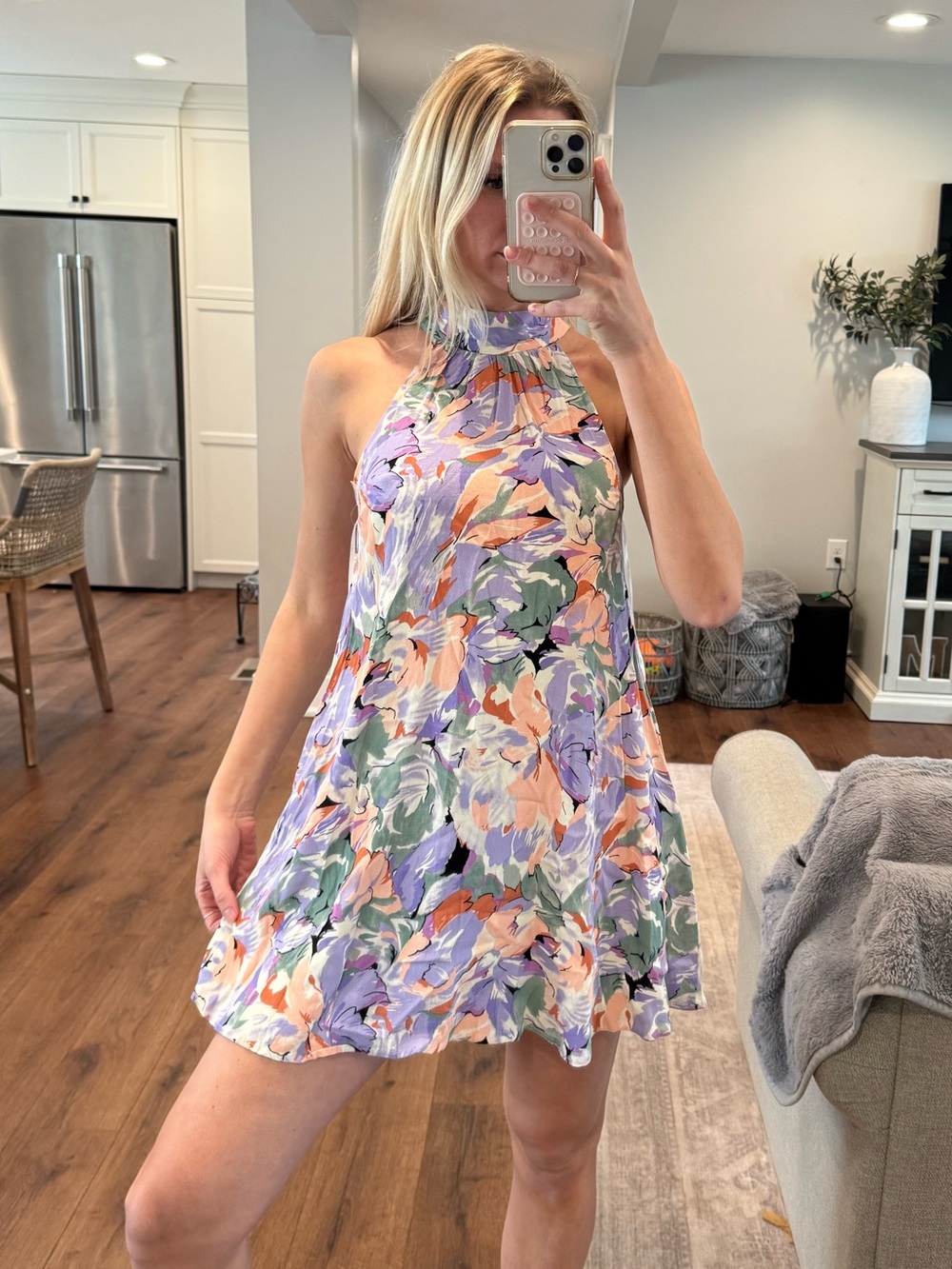 Lulus High Neck Dress M